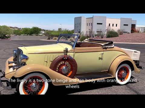 Thumbnail for 1933 Chevrolet Eagle Cabriolet, 3-Owner, Full Restoration, Ready for Shows and Tours! by June, June 200, Chevrolet, video ins, rall, SEAT, orange, video in, video, Car, vide, video i