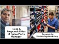 Roles Responsibilities Of Spare Parts Manager