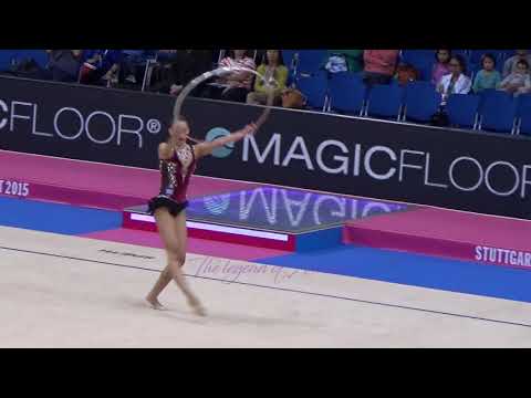 Kyriaki ALEVROGIANNI (GRE) hoop - 2015 Stuttgart worlds Qualifs