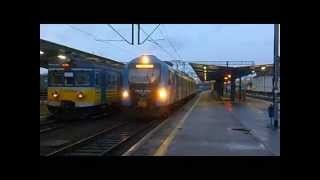 preview picture of video 'Słupsk - Dworzec PKP - Przewozy Regionalne Pomorze Zachodnie - En-57AL - grudzień 2014 - HD'