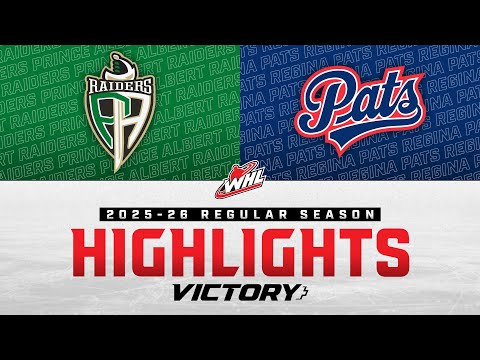 Prince Albert Raiders at Regina Pats 12/17 | WHL Highlights 2025-26