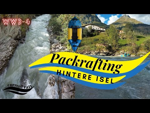 Packraft Whitewater FUN: Hintere Isel (WW3-4) Glacier river with Current-Raft