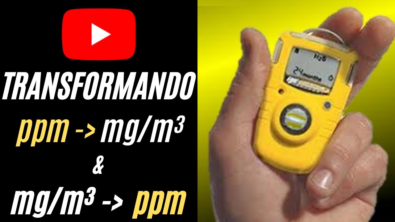 Transformar PPM em mg/m³