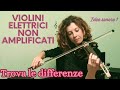 VIOLINI ELETTRICI NON AMPLIFICATI. Live studio by Linda Strings