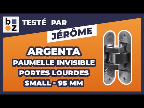 Paumelle invisible - pour portes lourdes - en zamak ARGENTA