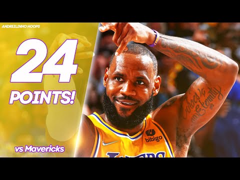LeBron James Full Highlights vs Mavericks ● 24 POINTS! ● 15.12.21 ● 1080P 60 FPS