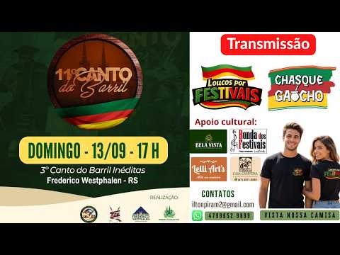 Transmissão do Festival Canto do Barril de Frederico Westphalen - RS