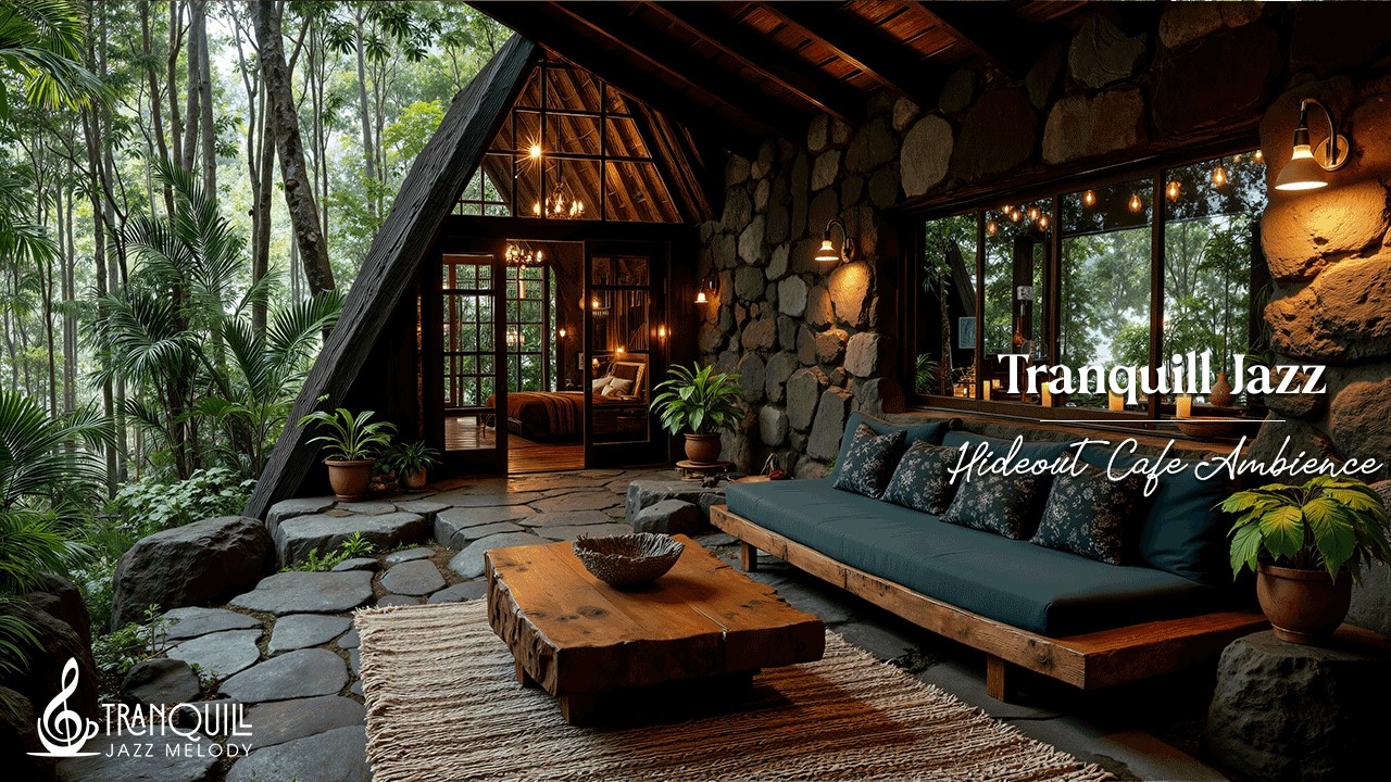 Cozy Forest Cabin Jazz | Relaxing Smooth Jazz in a Warm Woodland Retreat for Study, Work and Relax