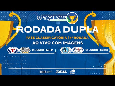 Taça Brasil Sub17 Masculino - Rodada Dupla - Jogo 13 e 14 - 4ª Rodada - Ao vivo