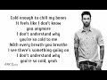 Maroon 5 Cold Ft Future Lyrics