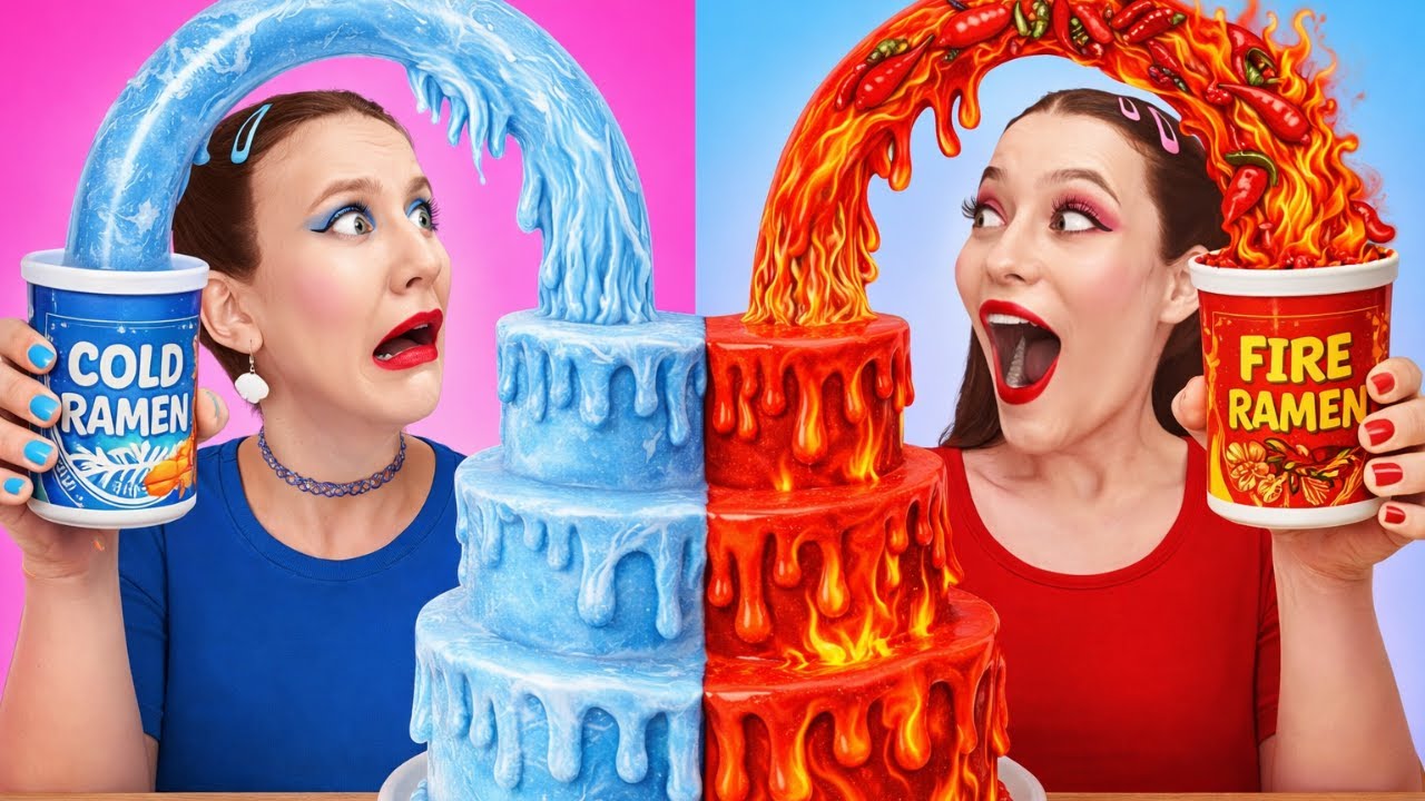 カラー フード バトル！🌈🍔 24時間、たった1色だけ？！ By 123 GO! FOOD