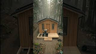 Building a Modern Classic Cabin in a Foggy Cedar Forest