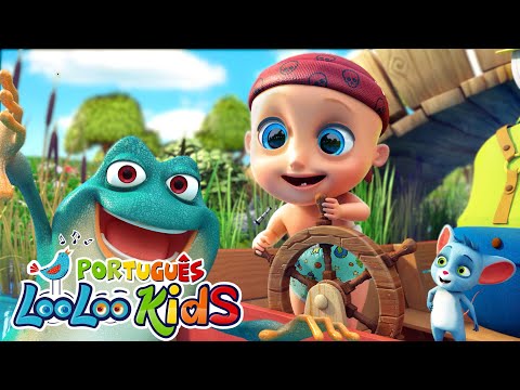 Cinco Pequenos Sapos - Músicas Infantis Divertidas - Canções para crianças  LooLoo Kids Português
