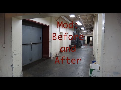 Before and After: Freight elevator Mod Owens Dining Hall Virginia Tech