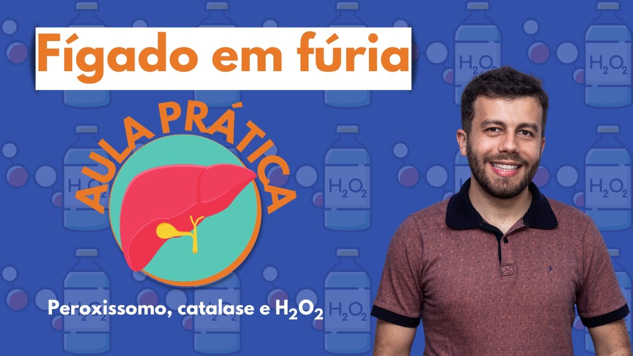 Aula Prática - Reação da ENZIMA CATALASE com a água oxigenada no interior dos PEROXISSOMOS