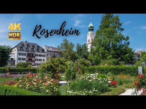 Rosenheim Walking Tour - Bavaria - Germany - 4K HDR