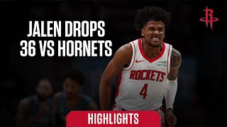 Jalen Green vs Hornets 36 Points 1/26/24 l Houston Rockets