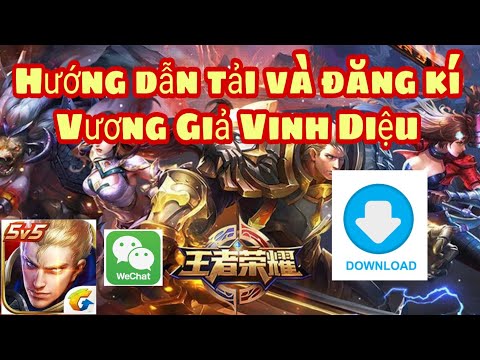 Hướng Dẫn Cách tải và Đăng kí [ Vương Giả Vinh Diệu ] trong 5p có tài khoản chơi !!