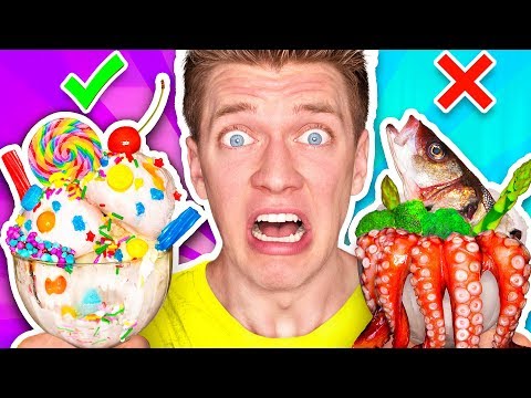 ICE CREAM vs REAL FOOD CHALLENGE!!! *EATING GIANT CANDY* Learn How To Make DIY Edible Gummy Sundae