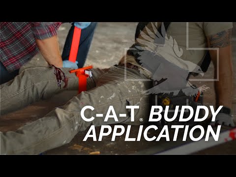 Learn how to apply the CAT Tourniquet on a leg 