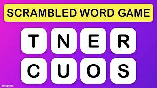 SCRAMBLED WORD GAME #1 - Guess the Word Game (22 Questions)