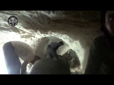 استهداف مبنى تتحصن فيه نقاط قوات النظام في جبهة جمعية الزهراء بواسطة تقجير نفق من قبل كتائب فجر الخلافة