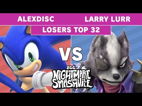 2GG NoS - XTR | AlexDisc (Sonic) Vs. T1 | Larry Lurr (Wolf) Losers Top 32 - Smash Ultimate