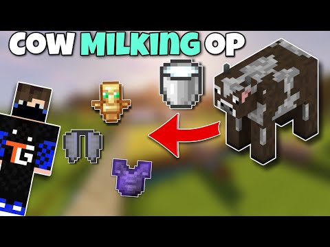 The Gamer Of Tushar - Cow Milking is OVERPOWERED in Minecraft PE?! 2023