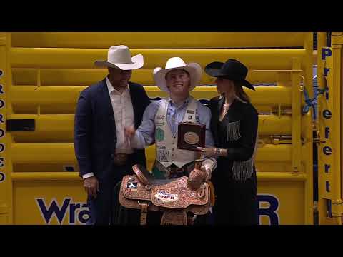 The 2025 #WranglerNFR Round 10 – Bareback Average Champion: Sam Petersen