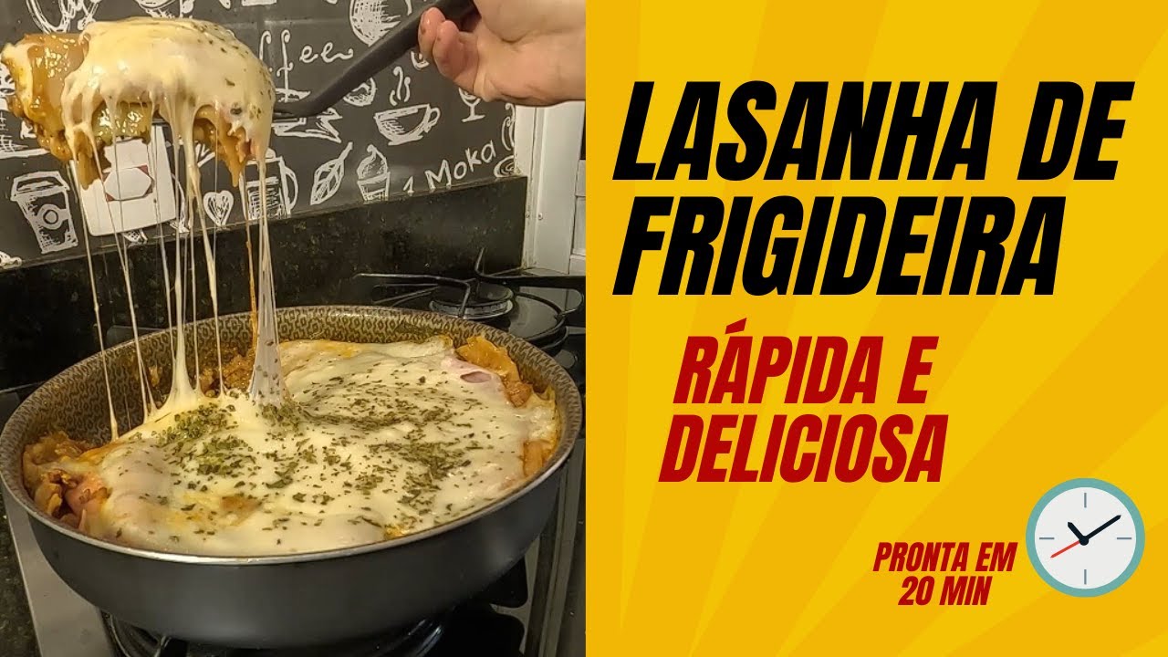 LASANHA DE FRIGIDEIRA : FAÇA ESSA DELÍCIA EM MENOS DE 20 MIN