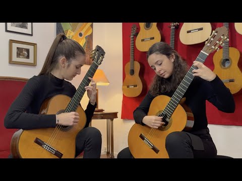 Daniyah Guitar Duo plays Barcarolle by Stephan Elmas on a 1930 Simplicio and 1963 Fleta