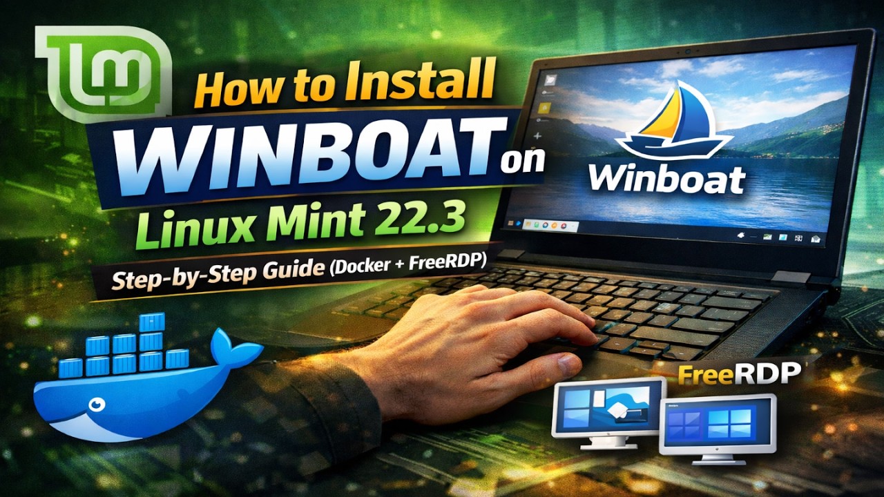 How to Install Winboat on Linux Mint 22.3 – Complete Step-by-Step Setup (Docker + FreeRDP)