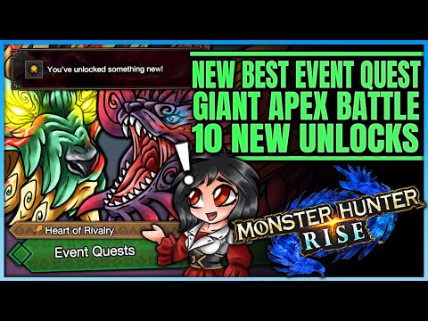 BEST NEW RISE EVENT QUEST - New Giant Apex Hunt - 10 New Unlocks - Full Guide - Monster Hunter Rise!