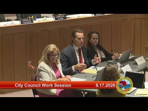 8.17.2026 City Council Work Session