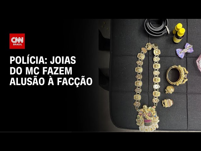 Poze do Rodo: joias do Mc fazem alusão à facção, diz polícia | LIVE CNN