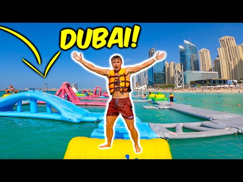 Prøver KÆMPE FORHINDRINGSBANE på vandet i DUBAI!