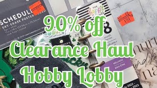 HOBBY LOBBY 90% off Clearance Haul
