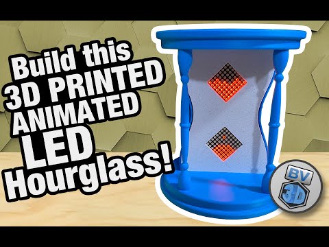 Costruisci una clessidra elettronica animata stampata in 3D!