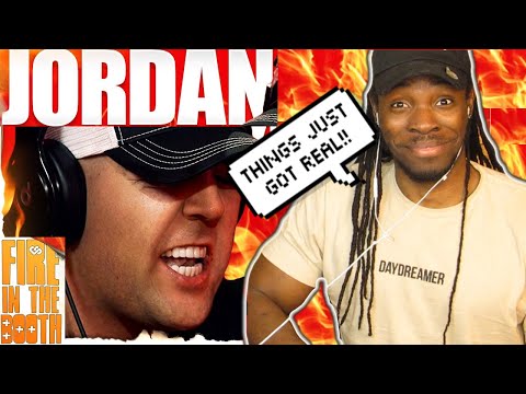 AMERICAN REACTS TO JORDAN - FIRE IN THE BOOTH (UK RAP REACTION) [OH HE'S ABOUT THAT LIFE!!]