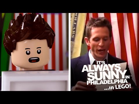 Lego Always Sunny - Dennis reads Charlie's speech!