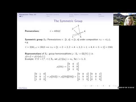 Greta Panova, Algebraic combinatorics basics