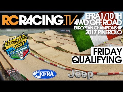 EFRA 1/10th 4WD Off Road Euros 2017 - Friday Qualifying - Live