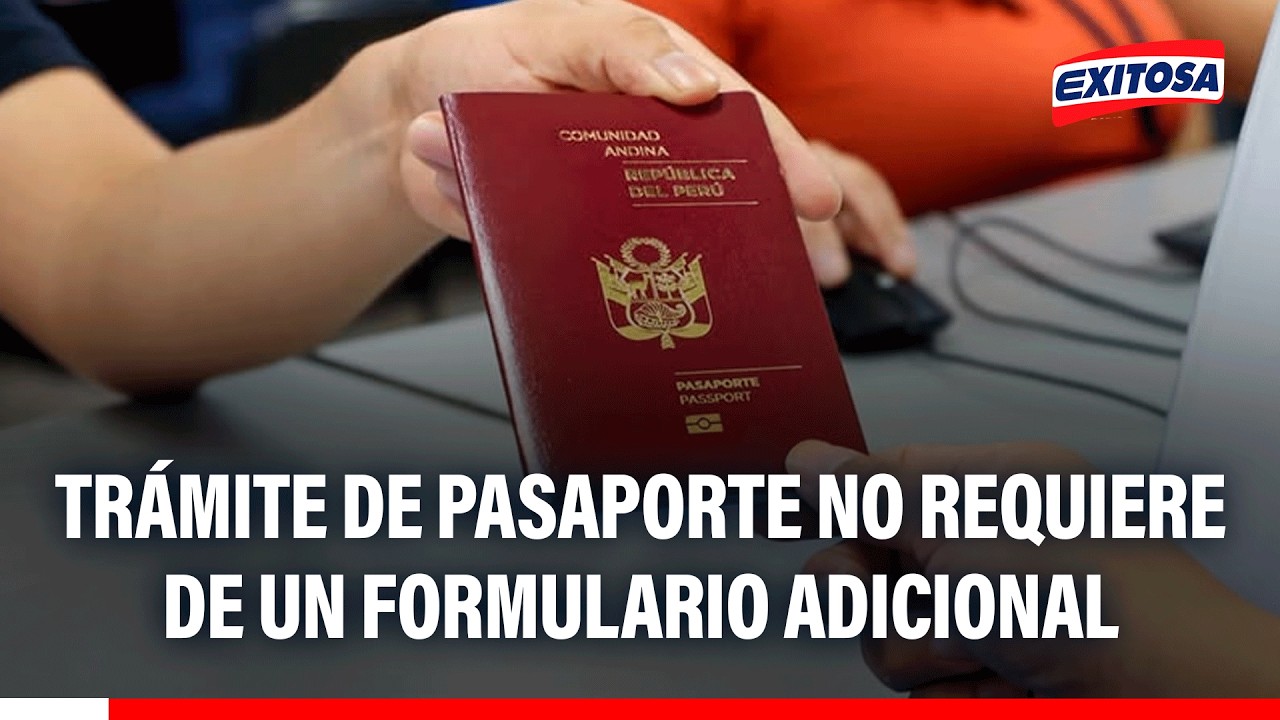🔴🔵 Trámite para obtener pasaporte solo requiere de DNI y el pago de 120 soles, aclara Migraciones