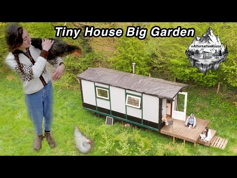 4 Happy Friends building a self sustainable Homestead | Tiny House Farm Life