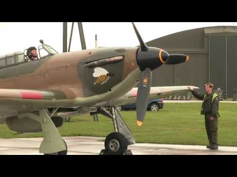 Hawker Hurricane Mk.IIc LF363 Engine Start & Taxy
