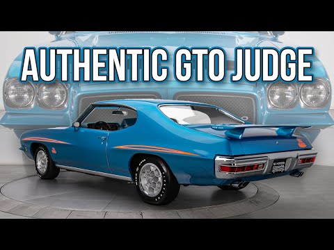 Authentic 1971 Pontiac GTO Judge 455 HO V8 Muncie 4-speed  -  SOLD  -  #137430