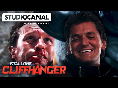 Thumbnail of the video: The Mountain Brawl | Cliffhanger with Sylvester Stallone & Craig Fairbrass