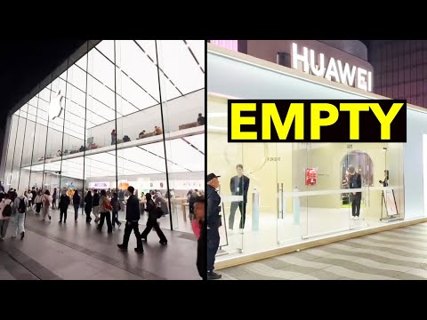 China Didn’t Expect This! Apple Store Busier Than Huawei!