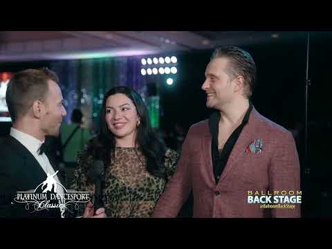 Catch up with Danas Jaksevicius and Ashley Sanchez at Platinum Dancesport Classic