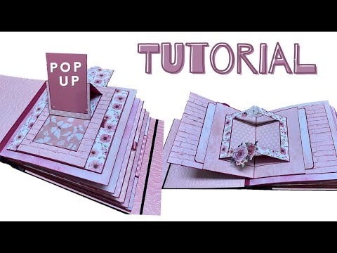 Pop Up Page Standing Card | Tutorial | Scrapbooking 3D Photo Album | Popup Ideas DIY